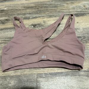 ALO Yoga Dusty Rose Sports Bra